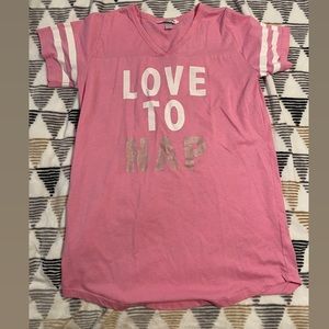 Womens sleep tshirt gown